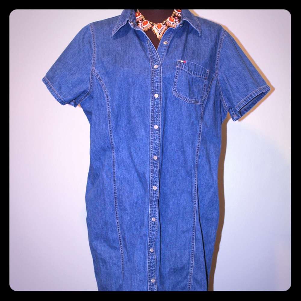 Tommy Hilfiger snap front jean dress